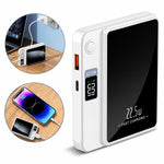 Carregador Portátil Power Bank Magnético 22,5W Carregamento Rápido USB-C com Display Digital