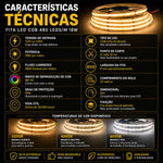Fita Led Cob 480 Leds Ligação Direta na Rede 127 ou 220v 1800w/m 10mts