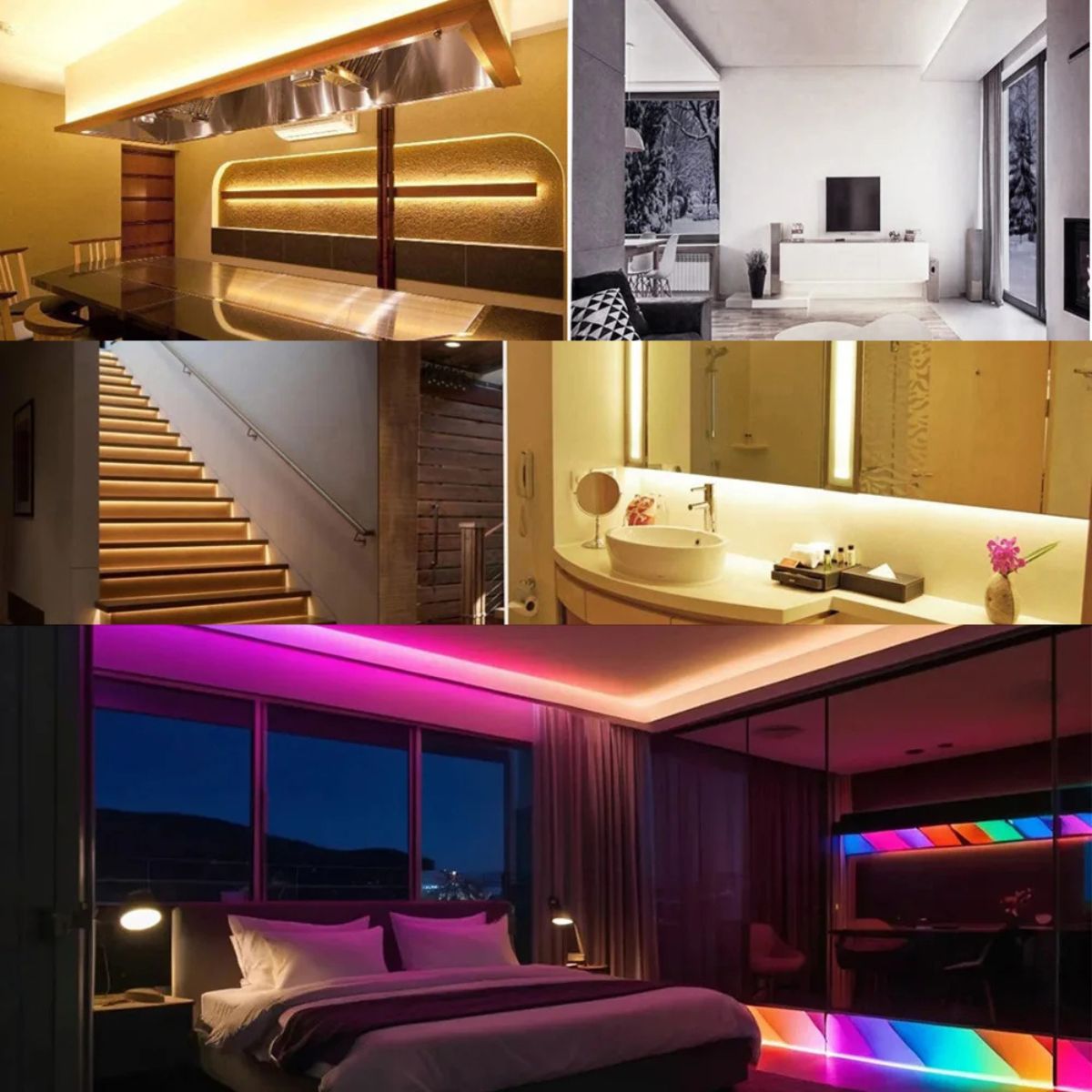 Fita LED COB IP68 24V 320 LEDs/m 12W 1200lm RA90 para Piscinas e Áreas Externas (Colorida)