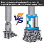 Anel Magnético para Parafusadeira | Suporte Magnético para Parafusos e Bits