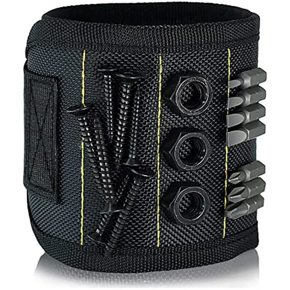 Pulseira Magnética para Ferramentas com Fecho Ajustável | Suporte para Parafusos e Bits