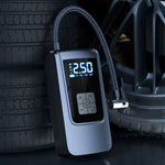 Compressor de Ar Portátil Digital Recarregável sem Fio com Display LCD, Lanterna LED e Desligamento Automático