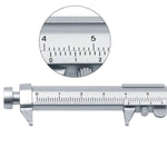 Caneta Esferográfica Multifuncional com Paquímetro, Régua de Precisão e Medidor 0–100 mm