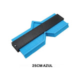 Régua Gabarito de Contorno 25cm/ 12cm para Moldes e Medição de Perfis | Copiador de Formas com Trava