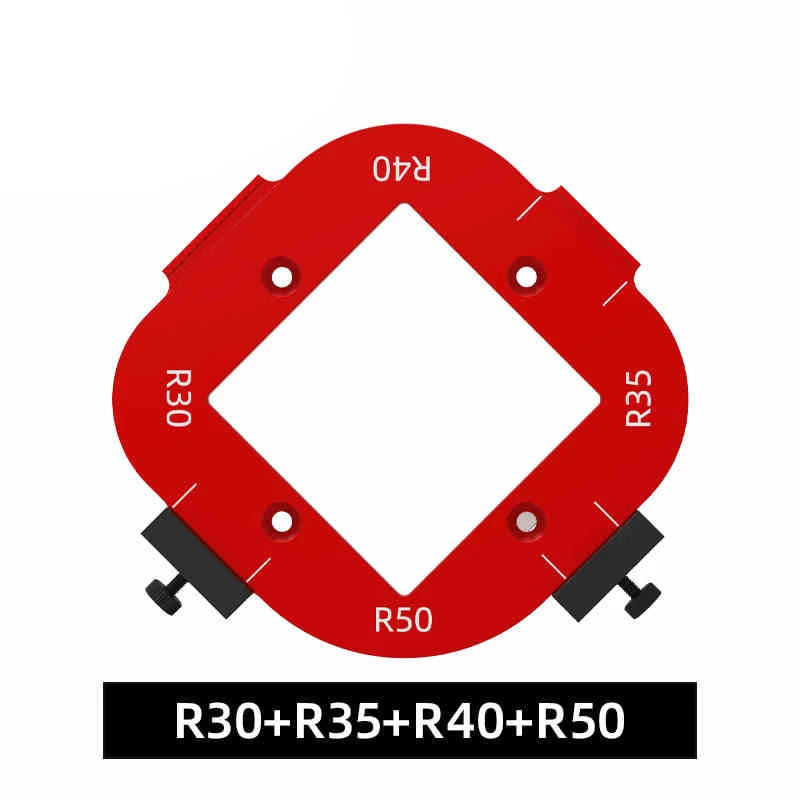 Woodworking Router Arcs Angle Positioning Template Corner Radius Routers R10-R50 Radius Jig Wood Milling Cutter Round R-corner