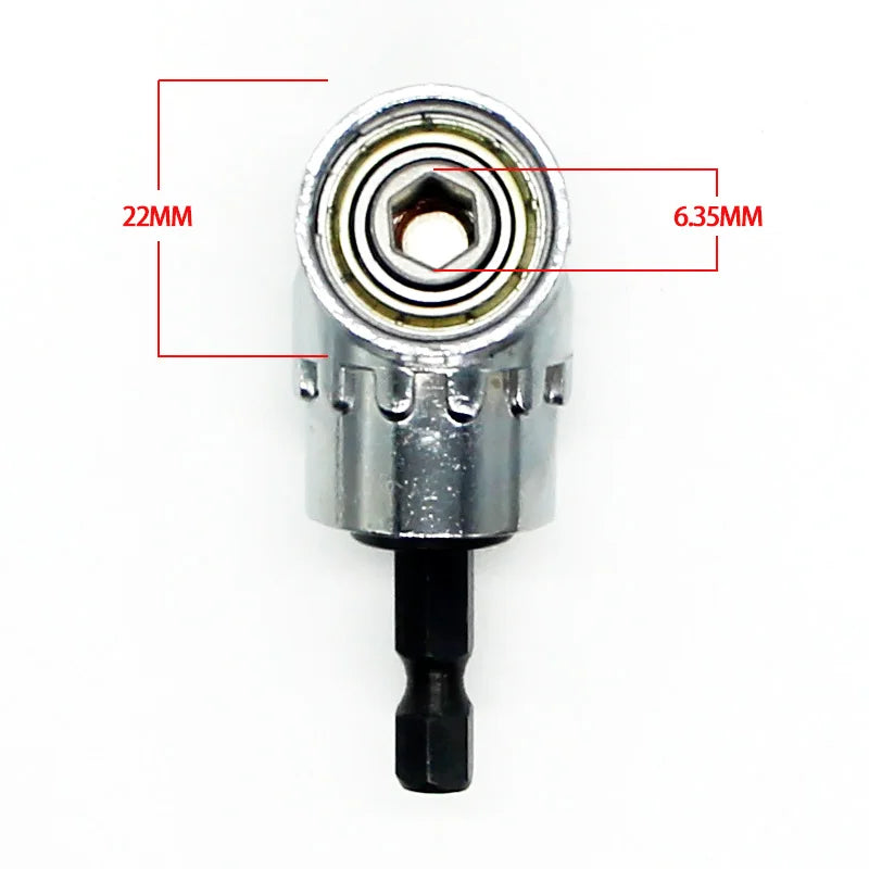 105 Degree Angle Screw Driver Socket Holder Adapter Adjustable Bits Nozzles for Screwdriver Bit Right Angle Head Screwdrivers