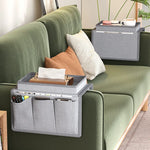 Sofa Armrest Organizer Large Size Pallet Arm Chair With 5 For Headphones Phone Glasses Pockets Couch Arm Tray Home Supplies