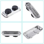 Tray Stainless Steel Magnet Tool Tray Parts Holder for Screws Sockets B9HF