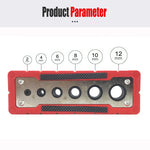 6-Hole Portable 2-12mm/3-13mm Drilling Guide Center Guide Precise Dowel Hole Positioner