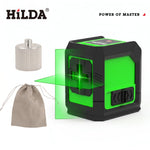 HILDA Laser Level 2-Line Green Laser Instrument With Magnet Wall Level Portable Provincial Support Cross Laser Instrument