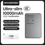 MOVESPEED S10 Slim Magnetic Power Bank 10000mAh PD20W Portable Charger Wireless External Battery for iPhone 16 Samsung Powerbank
