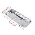 Tray Stainless Steel Magnet Tool Tray Parts Holder for Screws Sockets B9HF