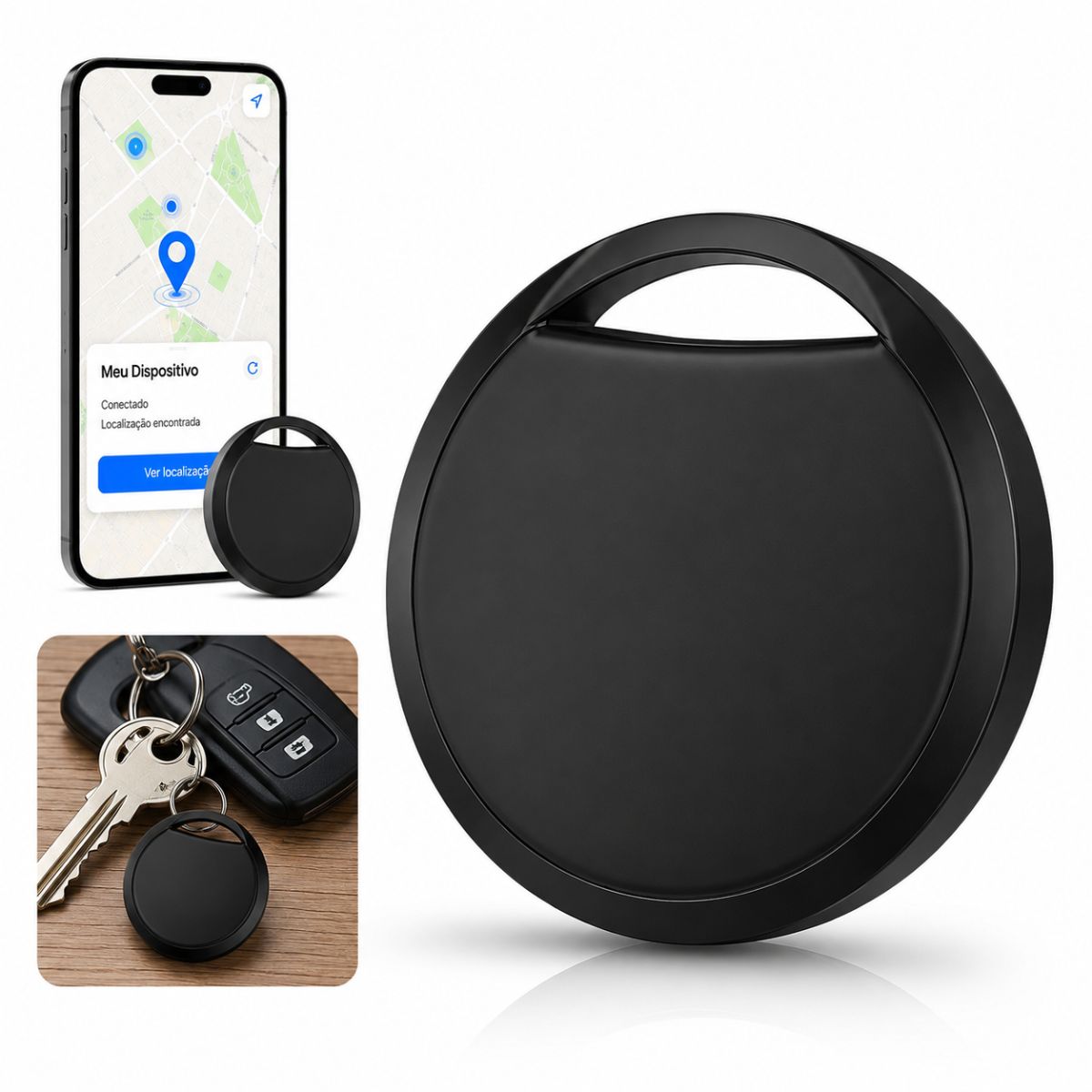 Rastreador Android Bluetooth Localizador Inteligente para Chaves, Mochila, Carteira e Pets