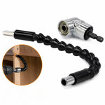Adaptador Angular para Parafusadeira com Extensão Flexível 360° para Furadeira e Bits Hexagonal 1/4"