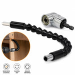 Adaptador Angular para Parafusadeira com Extensão Flexível 360° para Furadeira e Bits Hexagonal 1/4"