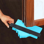 Régua Gabarito de Contorno 25cm/ 12cm para Moldes e Medição de Perfis | Copiador de Formas com Trava