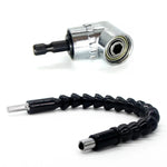 Adaptador Angular para Parafusadeira com Extensão Flexível 360° para Furadeira e Bits Hexagonal 1/4"