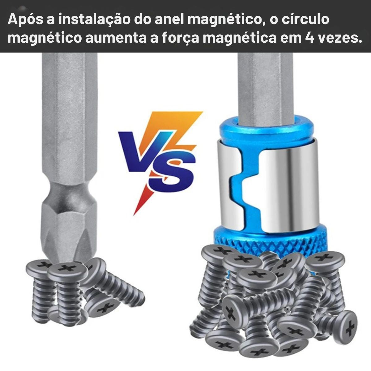 Anel Magnético para Parafusadeira | Suporte Magnético para Parafusos e Bits