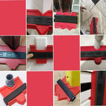Régua Gabarito de Contorno 25cm/ 12cm para Moldes e Medição de Perfis | Copiador de Formas com Trava