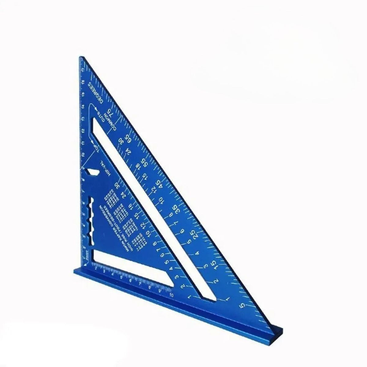 Esquadro Triangular de Alumínio para Marcenaria Carpintaria e Medição Precisa