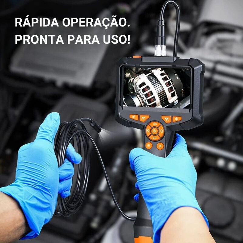 Camera de Inspeção (Industrial Endoscopia 4.3 polegadas IP67 à prova d'água HD1080P 8mm