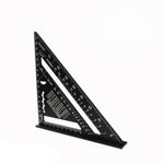 Esquadro Triangular de Alumínio para Marcenaria Carpintaria e Medição Precisa