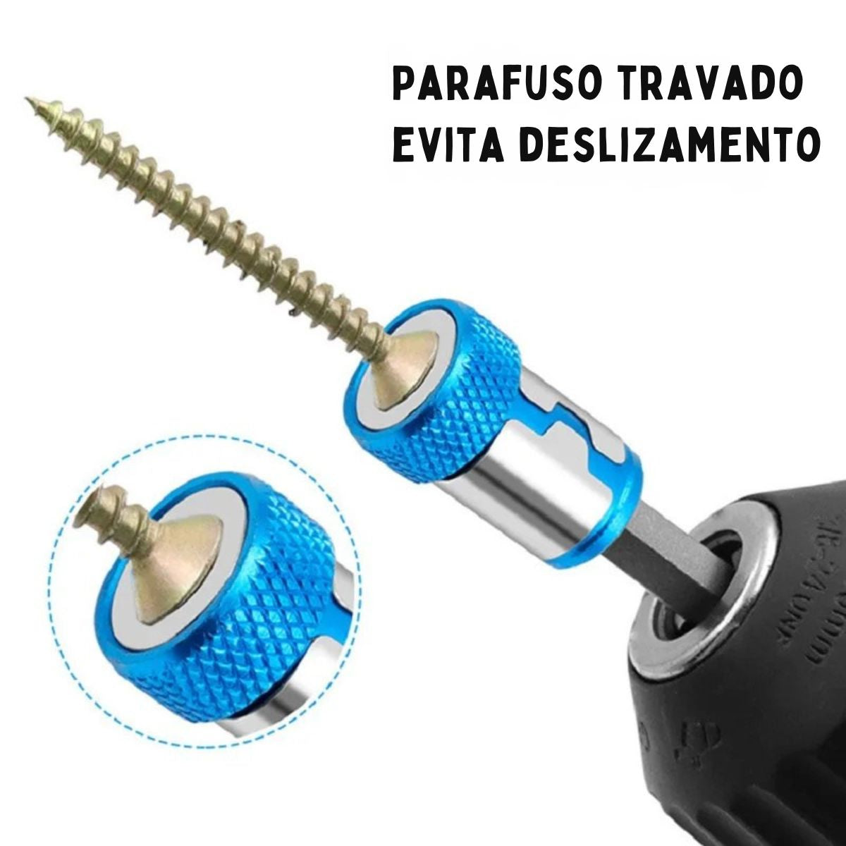 Anel Magnético para Parafusadeira | Suporte Magnético para Parafusos e Bits