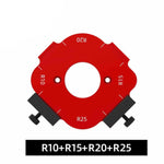 Gabarito para Tupia de Cantos R30 R35 R40 R50 | Molde para Arredondamento de Madeira