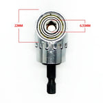 105 Degree Angle Screw Driver Socket Holder Adapter Adjustable Bits Nozzles for Screwdriver Bit Right Angle Head Screwdrivers