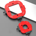 Woodworking Router Arcs Angle Positioning Template Corner Radius Routers R10-R50 Radius Jig Wood Milling Cutter Round R-corner