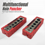 6-Hole Portable 2-12mm/3-13mm Drilling Guide Center Guide Precise Dowel Hole Positioner