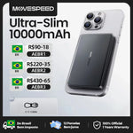 MOVESPEED S10 Slim Magnetic Power Bank 10000mAh PD20W Portable Charger Wireless External Battery for iPhone 16 Samsung Powerbank