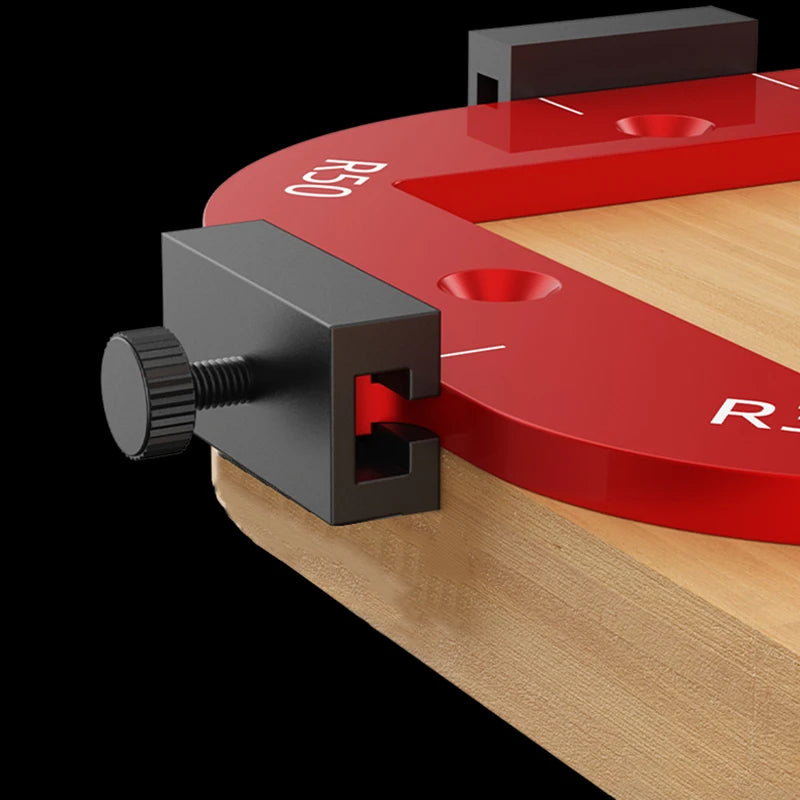 Woodworking Router Arcs Angle Positioning Template Corner Radius Routers R10-R50 Radius Jig Wood Milling Cutter Round R-corner