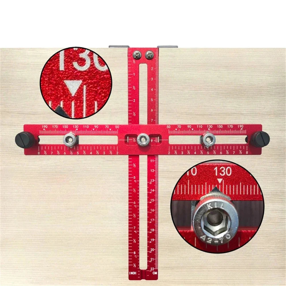 Handle Punching Locator Woodworking Newly Upgraded Adjustable Cabinet Door T-shaped Punch Cabinet Knobs Handles Pulls Tool