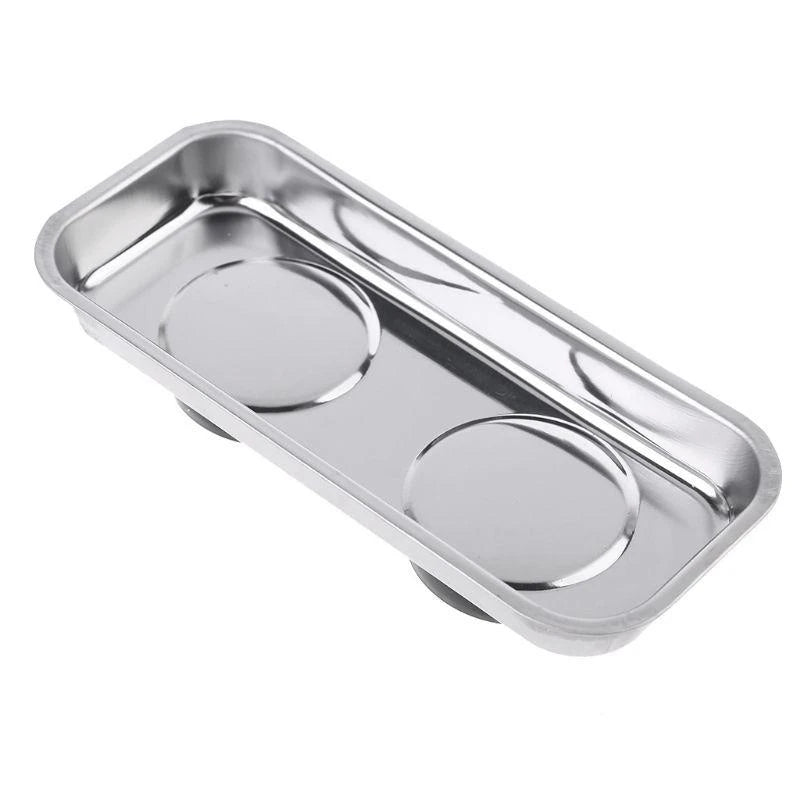 Tray Stainless Steel Magnet Tool Tray Parts Holder for Screws Sockets B9HF