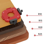 Woodworking Router Arcs Angle Positioning Template Corner Radius Routers R10-R50 Radius Jig Wood Milling Cutter Round R-corner