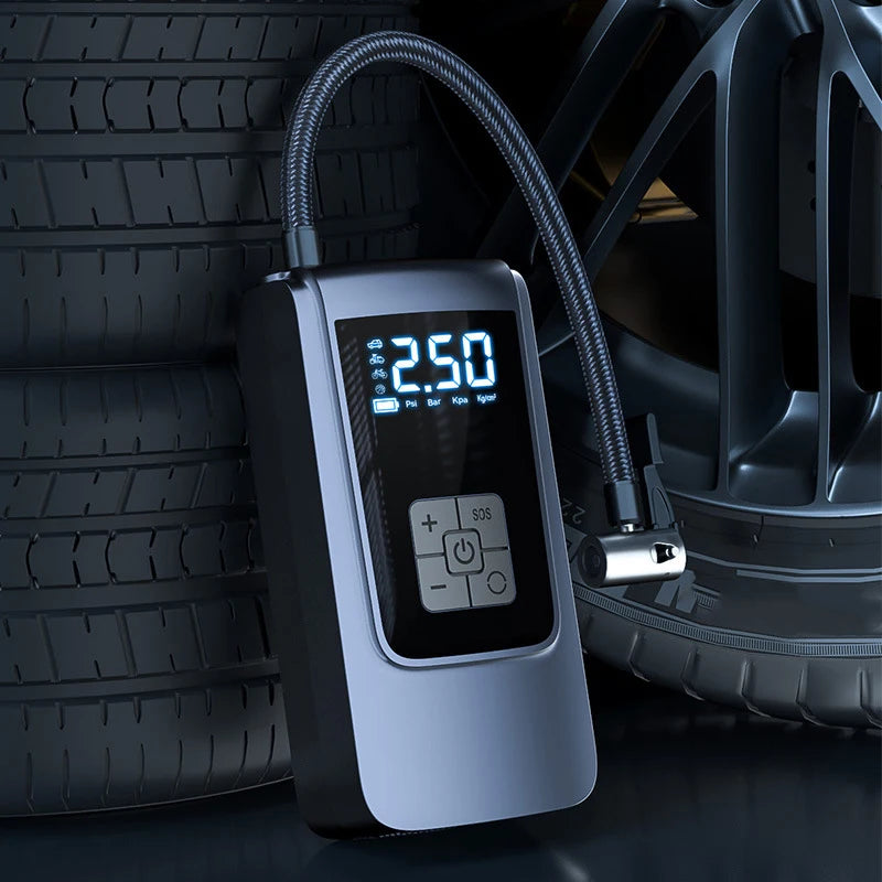Electric Air Compressor Rechargeable Tire Inflator 12V 150PSI Portable Digital Inflator Pump ，For Car Motorcycle Bicycle Ball