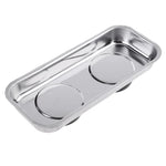 Tray Stainless Steel Magnet Tool Tray Parts Holder for Screws Sockets B9HF