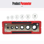6-Hole Portable 2-12mm/3-13mm Drilling Guide Center Guide Precise Dowel Hole Positioner