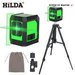 HILDA Laser Level 2-Line Green Laser Instrument With Magnet Wall Level Portable Provincial Support Cross Laser Instrument