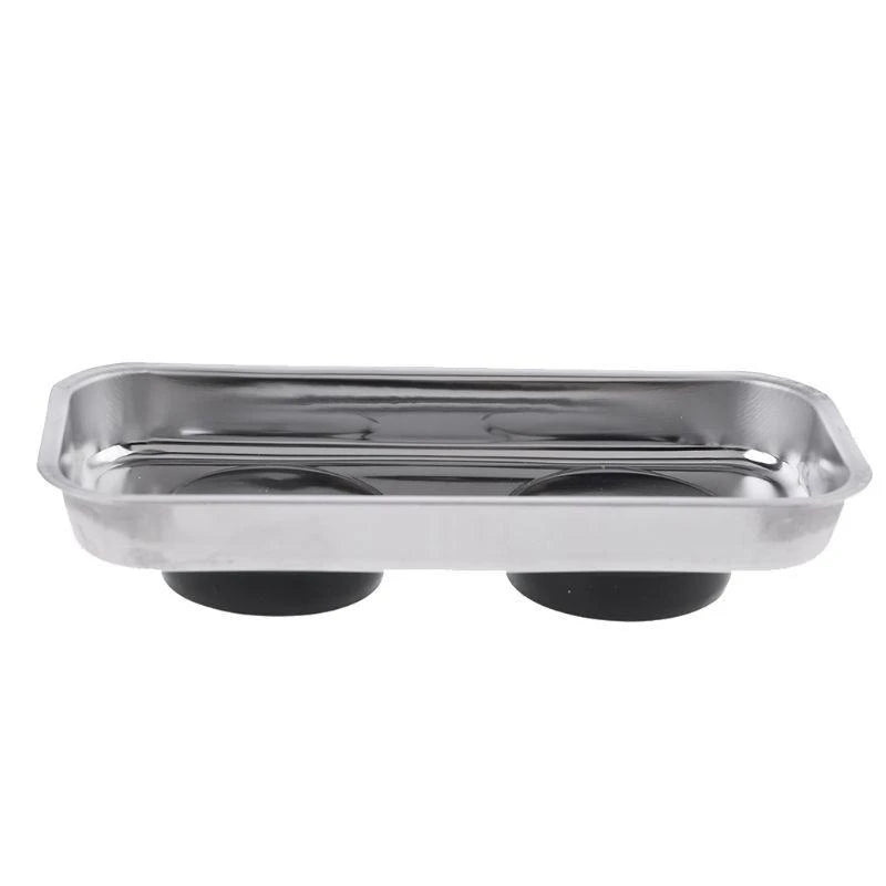 Tray Stainless Steel Magnet Tool Tray Parts Holder for Screws Sockets B9HF